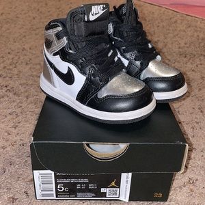 Jordan 1 High (Silver Toes) Toddler 5C